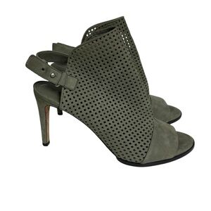 Vince Aden Suede Peep Toe High Heels